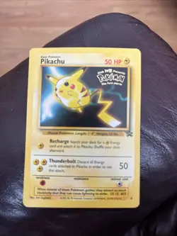 1999 Pokemon Pikachu Kids WB Presents The First Movie Promo #4 Card (A) - Image 1