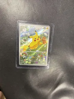 IN STOCK Pokemon Chinese Gem Pack CBB1C-07 08/09 Pikachu Full Art NM Card - Image 1