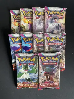Pokemon Paldea Evolved Sealed Booster Packs (X10) - Full Art Set Included - Image 1