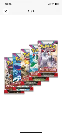 Pokemon Paldea Evolved Sealed Booster Packs (X10) - Full Art Set Included - Image 2