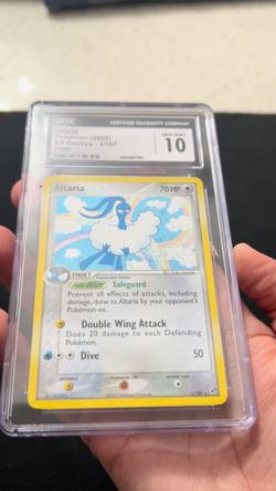 Altaria Pokemon 2005 EX Deoxys 1/107 Holo GEM MINT CGC 10 - Image 2