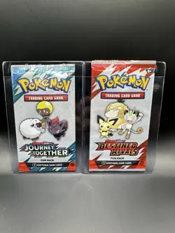 Pokemon S&V Destined Rivals & Journey Together Fun Packs Factory Sealed Lot of 2 - Image 1