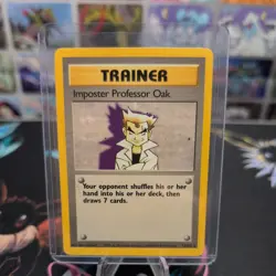 Imposter Professor Oak 73 /102 Rare Base Set Unlimited NM / LP - Image 1