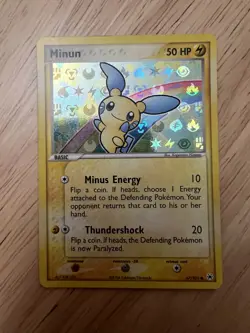 Pokemon Plusle and Minun Completed Art Hidden Legends 67/101 69/101 reverse holo - Image 2