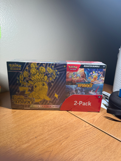 Pokemon Surging Sparks Elite Trainer Box + Booster Bundle - 2-Pack (Sealed) - Image 1