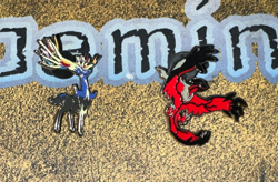 Pokemon Official 2 Pin Set - Yveltal + Xerneas XY Blister Pack Pins - Image 1