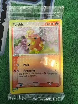Pokemon Torchic 008 E-League Promo Pack September 2003 Rev Holo SEALED!! - Image 1
