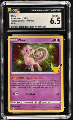 Mew Pokemon (2021) - Celebrations - 011/025 Holo CGC GRADE 6.5 - Image 1