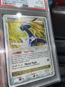 2008 Pokemon D & P Dialga LV. X Holo Great Encounters 105/106 PSA 6 - Image 5