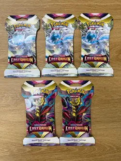 Pokemon TCG 5 Pack Lot Sealed Sword & Shield Lost Origin 2022 Fast Shipping - Image 1