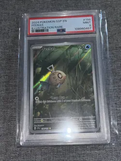 2024 POKEMON SSP EN-SURGING SPARKS ILLUSTRATION RARE #198 FEEBAS PSA 9 - Image 1