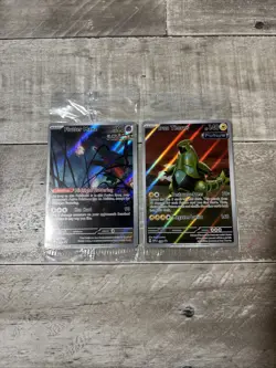 Pokemon TCG Sealed Temporal Forces Black Star Promo Iron Thorns And Fluttermane - Image 1