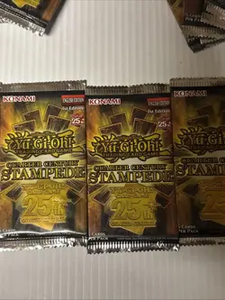 Yu-Gi-Oh Cards - Quarter Century Stampede - MASSIVE 23 BOOSTER PACKS LOT - New - Image 3