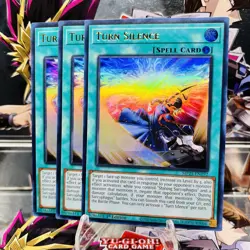 3x Yugioh Playset Turn Silence MP25-EN192 Ultra Rare 1st Ed Near Mint - Image 1