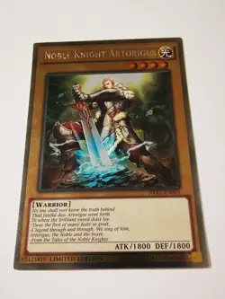 Noble Knight Artorigus (NKRT-EN003) Platinum Rare​ Limited Edition Yugioh - Image 1