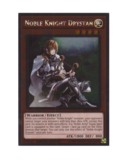 Noble Knight Drystan [NKRT-EN008] Platinum Rare​ Limited Edition Yugioh - Image 1