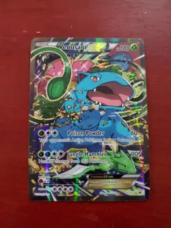 Pokemon Venusaur EX XY123 Black Star Promo Full Art Holo Rare Card - Image 1