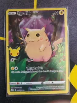 Pokemon TCG Celebrations Pikachu Full Art Holo Rare Card 005/025 2021 - Image 1