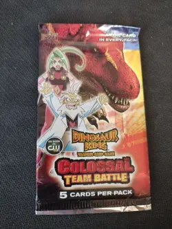 2009 UPPER DECK Dinosaur King "Colossal Team Battle" 5 Card Sealed Booster Pack - Image 1
