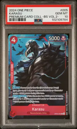 2024 ONE PIECE PREM CARD COLL -BEST SELECTION VOL.2- #005 KARASU PSA 10 - Image 1