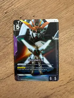 Gundam Card Game GD02-053 Gundam X LR+ Dual Impact Bandai Legend Rare TCG - Image 1
