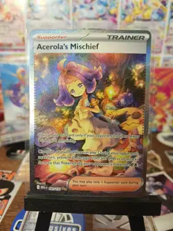 Acerola's Mischief 183/132 Secret Rare Pokemon Card Mint Condition - Image 1