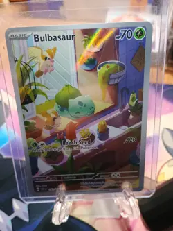 Bulbasaur 143/142 Stellar Crown Illustration Rare Mint Condition Pokemon Cards - Image 1