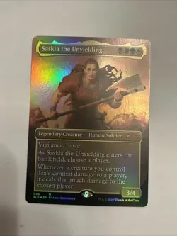 Saskia the Unyielding MTG Legendary Creature Card SECRET LAIR - Image 1