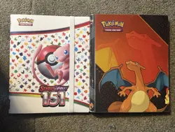Pokemon Binders 151 And Charizard. No Cards - Image 1