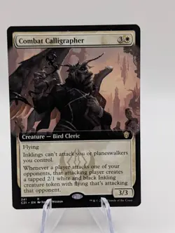 Magic the Gathering | Combat Calligrapher | Non Foil Extended Art | NM/LP - Image 1