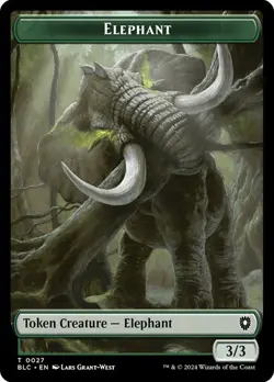 Squid | Elephant Double Sided Token [Bloomburrow] MTG - Image 2