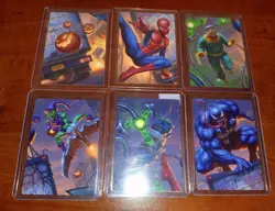 Spider-Man Art Series, Complete Scene set 1 - 6, Magic the Gathering Spider-Man - Image 1