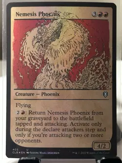 Nemesis Phoenix (Showcase) Commander Legends: Battle for Baldur's Gate Foil 403 - Image 2