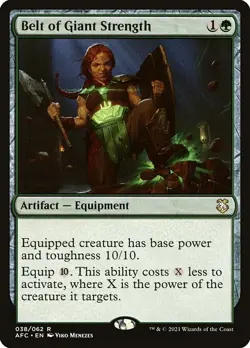 Belt of Giant Strength Regular - Forgotten Realms Commander MTG-LP - Image 1