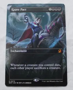 Magic The Gathering Wilds of Eldraine: Enchanting Tales Mythic Grave Pact JL3 LP - Image 1