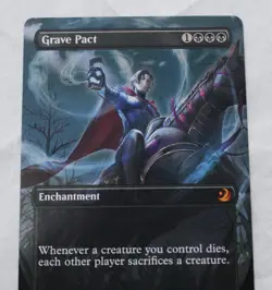 Magic The Gathering Wilds of Eldraine: Enchanting Tales Mythic Grave Pact JL3 LP - Image 2