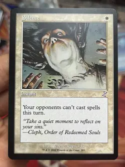 Silence • Pack Fresh • Time Spiral Remastered • Mtg (1793) - Image 1