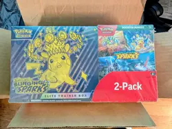 (NEW/SEALED) Pokemon Surging Sparks ETB + Booster Bundle Costco 2-pack - Image 1