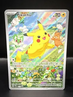 Pokemon Pikachu SVP 088 Scarlet & Violet Full Art Holo Black Star Promo - Image 1