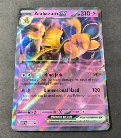 Pokemon Alakazam EX Black Star Promo Holo Card SVPEN 050 NM - Image 1