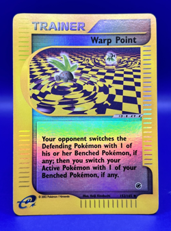 2002 Pokemon Expedition E Series Warp Point 152/165 REVERSE HOLO LP - Image 1