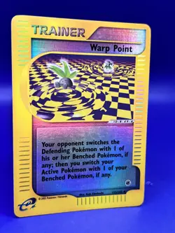 2002 Pokemon Expedition E Series Warp Point 152/165 REVERSE HOLO LP - Image 3