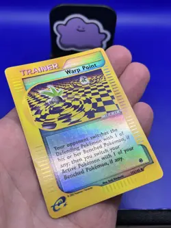 2002 Pokemon Expedition E Series Warp Point 152/165 REVERSE HOLO LP - Image 4