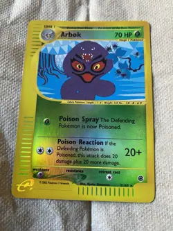 Arbok 3/165 Reverse Holo Expedition Pokemon TCG (NM/LP) - Image 1