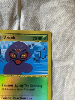Arbok 3/165 Reverse Holo Expedition Pokemon TCG (NM/LP) - Image 2