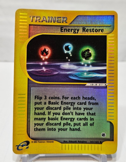 Energy Restore 141/165 Reverse Holo Uncommon Expedition Pokemon 7565 - Image 1