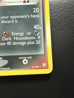 DARK HOUNDOOM 2004 POKEMON EX TEAM ROCKET RETURNS RARE HOLO 5/109 Q1048 - Image 5
