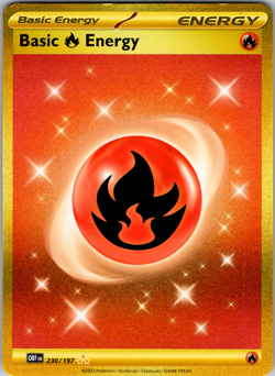 Basic Fire Energy 230/197 SV03: Obsidian Flames Hyper Rare - LP - Image 1