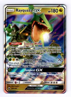 Rayquaza GX SM - Celestial Storm #109 (2018) Ultra Rare Holo NM Pokemon - Image 1