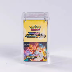 2 x Pokemon Half Booster Box Case Premium Acrylic Protector For Pokemon Half BB - Image 1